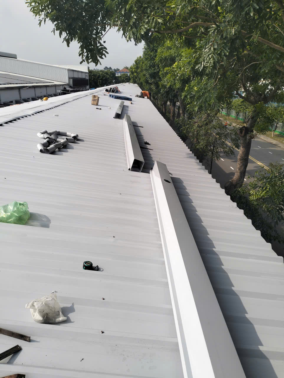 Máng xối nhựa PVC nhà dân Bình Dương